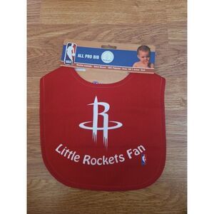 NBA Houston Rockets All Pro Baby Bib NEW Little Rockets Fan Red Basketball